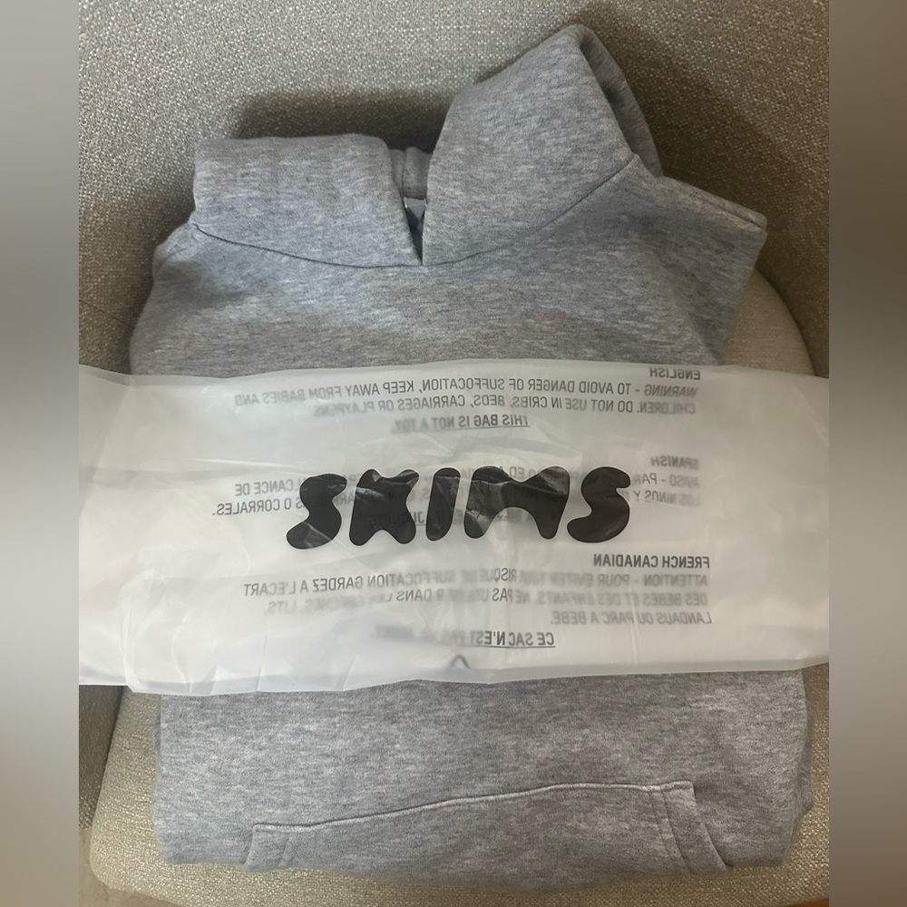 SKIMS Heather Gray Hoodie